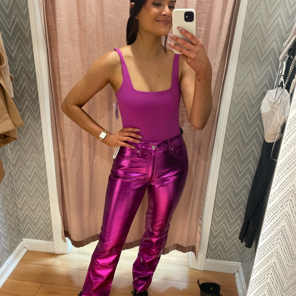 Good American metallic pants